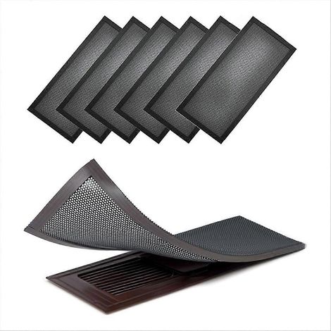 Lot de 6 grilles de ventilation au sol - Filtre magnétique 4 x 10 pouces pour registre de ventilation - Grilles lavables pour H (1/5)