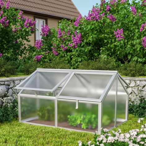 Vitavia Hochbeet "Gamma", aluminium blank, 124 x 89 x 71 cm (ohne Unterbau), 4 mm HKP (1/3)