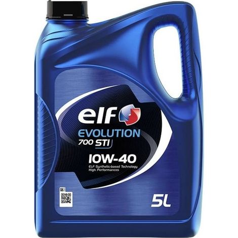 ELF Evolution 700 STI 10W40 SN 5L Olio Motore Semisintetico Alta Protezione per Motori Benzina e Diesel Turbo – API SN/CF ACEA A3/B4 – Lubrificante Affidabile per Prestazioni Durature