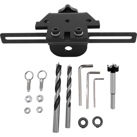 Guide perçage poinçonneur localisateur 3 en 1 – Acier carbone multifonction cheville menuiserie, menuiserie (1/5)