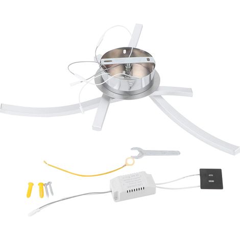 Moderne LED-Deckenleuchte im nordischen Design, weißes Licht, AC85265V, mit 3 flexiblen Lichtarmen aus Silikon und Aluminium (1/5)