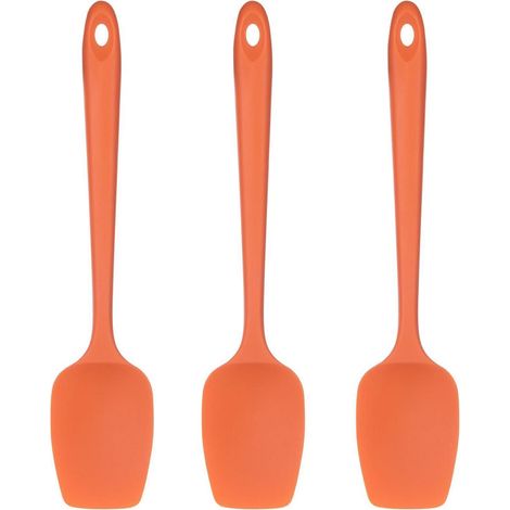 Silikon Kochlöffel 3er-Set, 315°C hitzebeständig, orange