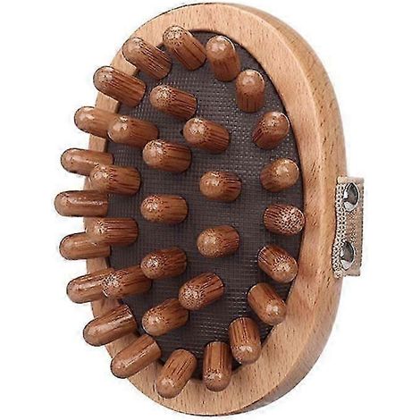 HONORNIC - Brosse de massage abdominal, brosse pour les méridiens du corps