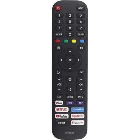Remplacer la TéLéCommande EN2A30 pour Hisense TV 4K LED HD UHD Smart TV Aucune Configuration NéCessaire (1/4)