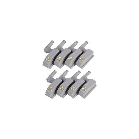 PCS Motion Sensor Light, Universal Cabinet Cupboard Hinge LED Light For Modern Kitchen Home Lamp, etc, (Blanc froid)les piles ne sont pas incluses (1/5)