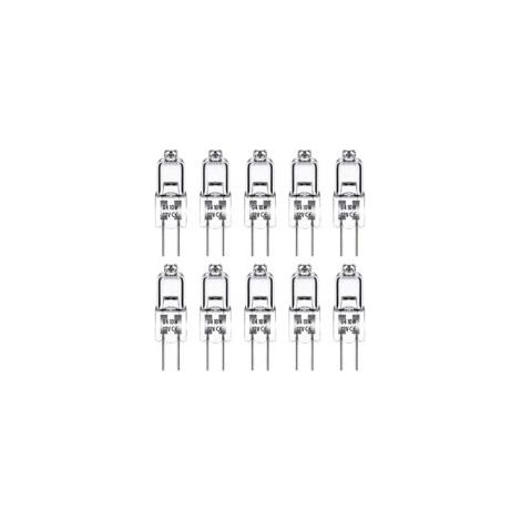 Ampoule Halogene G4, Ampoule G4 12V 10W, blanc chaud 3000K, 150LM, Intensité Variable, LampeHalogene G4, Lampe à Capsule Transparente, paquet de 10
