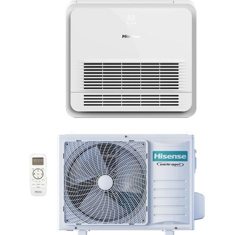 Aire Acondicionado Hisense Inverter Consola serie TURBO 9000 Btu AKT26UR4RK8 + AUW26U4RS8 R-32 Wi-Fi Opcional Clase A++/A++ con Mando a Distancia Incluido