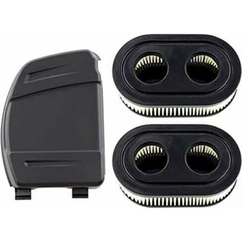 Pair Ensemble de 2 Filtres à Air avec Couvercle de Filtre à Air pour Moteurs Briggs & Stratton 550E, 575EX, 575IS, 625EXI, 650EXI, 675EXI, 675IS, Remplace les Pièces 594106, 798339, 798452, 593260.