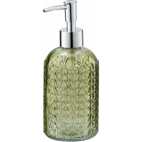 WENKO Seifen Spender VETRO Dosierer 400 ml Glas Accessoires WC Küchen Retro (1/3)