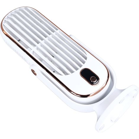 GARRYFIZH Ventilateur de bureau 1800 mah USB moteur sans balais oscillant silencieux 5 vitesses tour de bureau pour maison voiture bureau blanc (1/5)