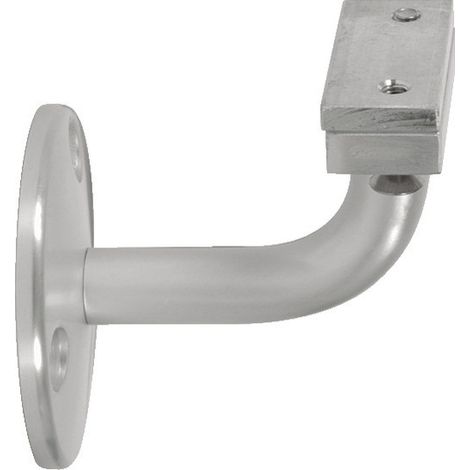 Duval Soporte curvo aluminio anodizado plateado 11.4x5.2 cm