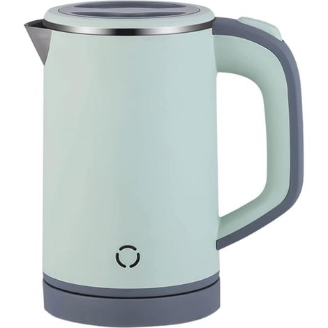 Bouilloire de voyage électrique portable pour le camping, les voyages et le bureau, noire (modèle à compartiments séparés) et verte. (1/5)