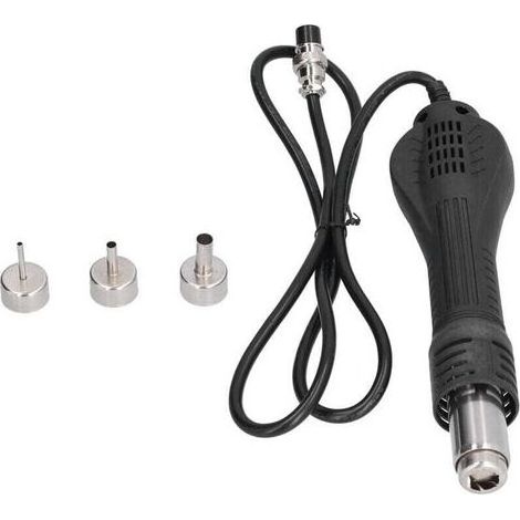 Poignée De Remplacement Pour Pistolet À Air Chaud Antistatique 8 Trous 4 Noyaux Résistante À L'Usure Refroidissement Intelligent (1/4)