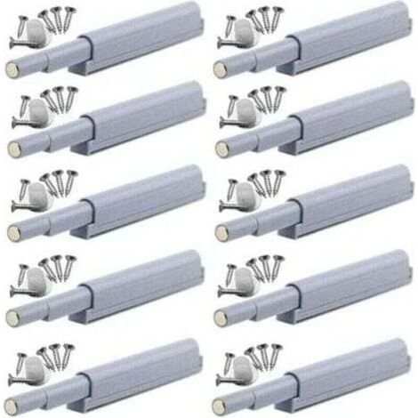 Appuyez pour ouvrir magnétique loquets Fermetures magnétiques push-open ouvre et ferme la porte avec une simple pression (10 pièces)