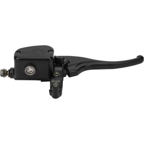Lève de frein hydraulique pour moto droite universelle avec cylindre maître et manettes 7/8 pouces en aluminium noir