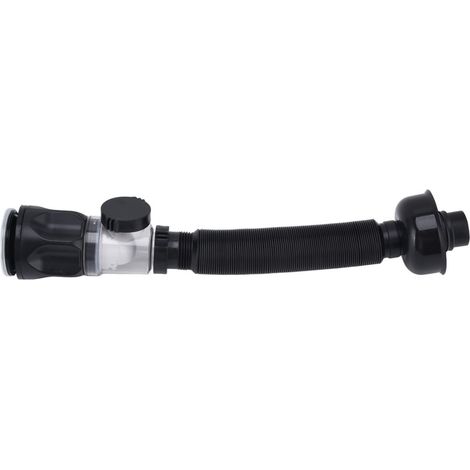 Tuyau de Vidange du Bassin Tuyau de Vidange d'Évier de Lavabo Conduite Flexible PVC pour Cuisine Salle de Bain Noir