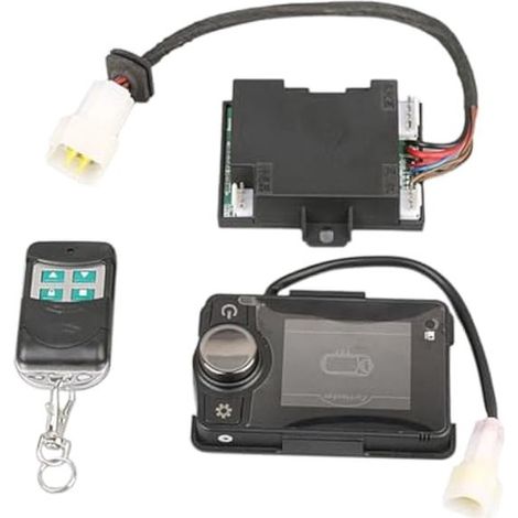 Calentador de aire diésel de 12 V y 5 kW con interruptor Bluetooth, placa base y control remoto para calentador de estacionamiento de automóvil.