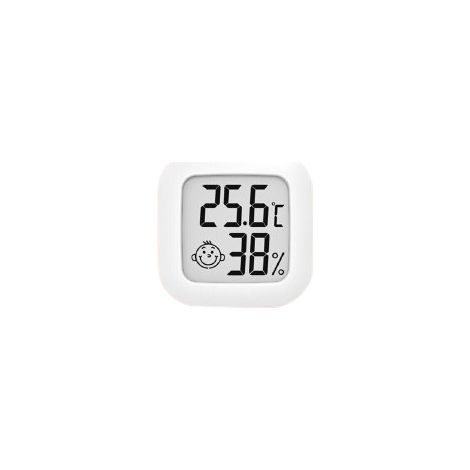 Thermo-Hygrometre Digital - Affichage LCD Grand Format - Température Et Humidité Intérieure/Extérieure - Switch °C/°F - 1 Pièce (1/5)