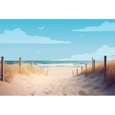 Tableau sur toile mer calme 30x45 cm - Impression sur Toile Murale Décorative - Image imprimée en HD sur Toile - Toile sur Châssis en Bois FSC - Fabriqué en France (1/5)