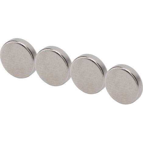 Beyamis 100 aimants néodyme ultra-puissants, mini, ronds, pour panneaux d'affichage, 8 x 2 mm / 0,3 x 0,08 po (1/5)