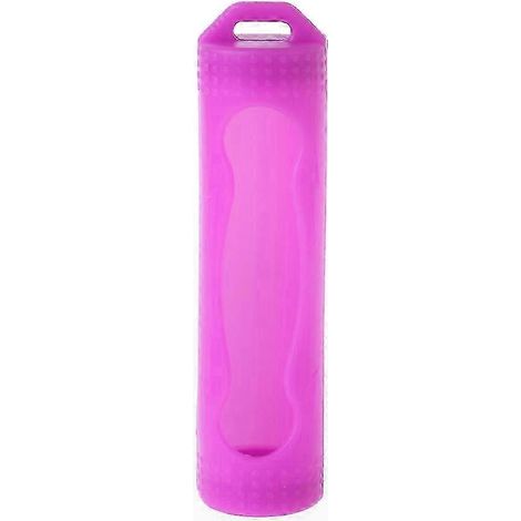 Étui de protection en silicone doux et coloré pour batterie 18650, housse de transport unique, pochette de rangement résistante, coque anti-choc pour pile rechargeable, format compact, protection opti (1/5)