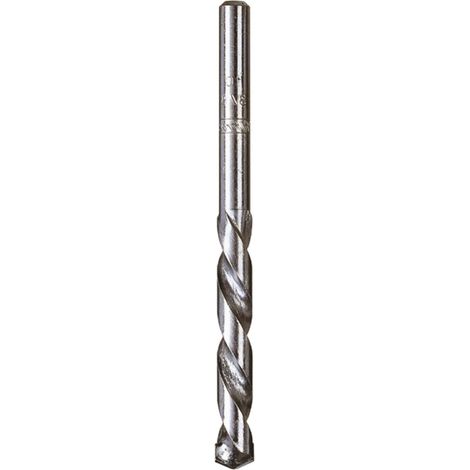 Foret à Béton, Ø 4 mm, Longueur de Spirale 40 mm, Longueur Totale 70 mm, Angle de Pointe 130°, Laminé Argent (1/5)