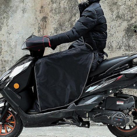 Couverture de jambes de moto, couverture de genoux imperméable et coupe-vent, protection thermique d'hiver pour scooters Vespa ET2 50 et Honda Spacy-- (1/5)
