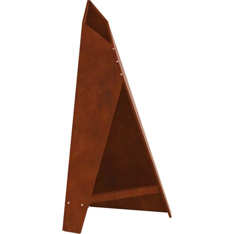 Foyer de cheminée Marron 58 x 40 x 100 cm Acier patiné
