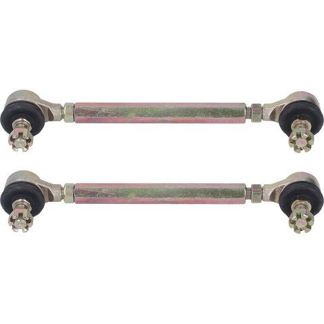 2 rotules de direction M10 (filetage 10 mm) en acier allié pour barres stabilisatrices de quads 50cc, 70cc, 90cc et 110cc. (1/5)
