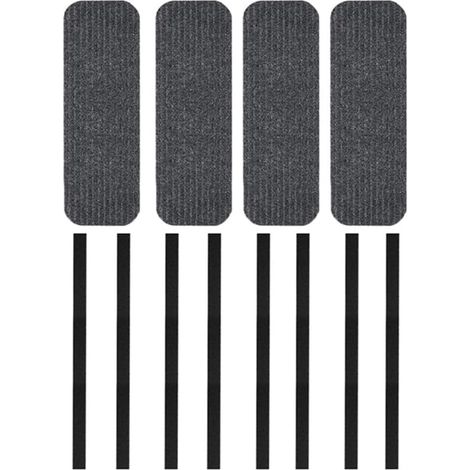 Couvre Marche RV 61x19cm,Tapis D'escalier Auto-Adhésif,Paillasson d'étape de RV,Marchettes d'Escalier Antidérapant pour Marchepied Caravane/Camping Car/Nez de Marche,Nettoyage Facile