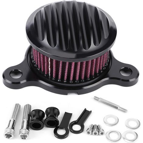 Kit filtro per sistema di aspirazione aria - Ricambi per moto - Compatibile con Harley-Davidson XL883 1200 XL1200C XL1200XS - Prestazioni (1/5)