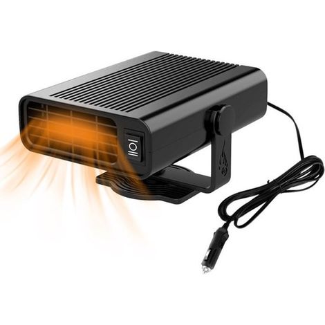 Calefactor para coche, Calefactor 2 en 1 para coche, Portátil, Giratorio 360°, 12 V 120 W, Calentamiento y descongelación rápidos (1/5)