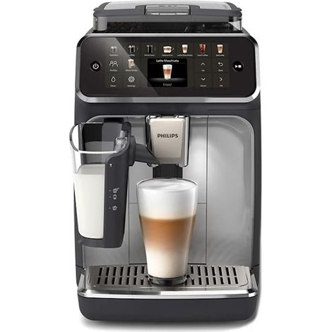 Cafetière à dosettes Philips LatteGo Series 5500 – 20 boissons – Mousse de lait onctueuse – Pression 15 bars – Réservoir 1,8L – Technologie SilentBrew