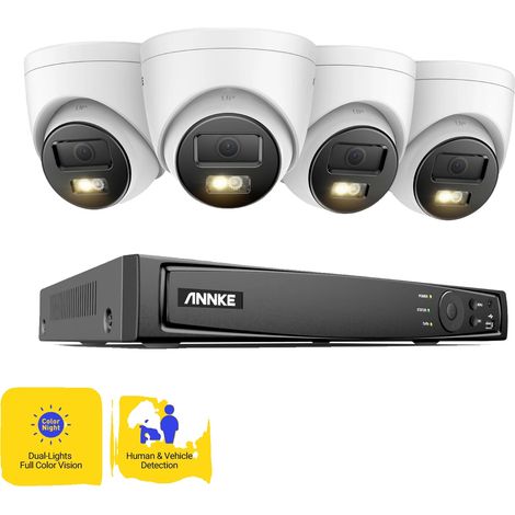 Système de Caméra de Sécurité, Ultra HD 12MP, Vision Nocturne, 4PCS type 1 3K, Aucun (1/2)