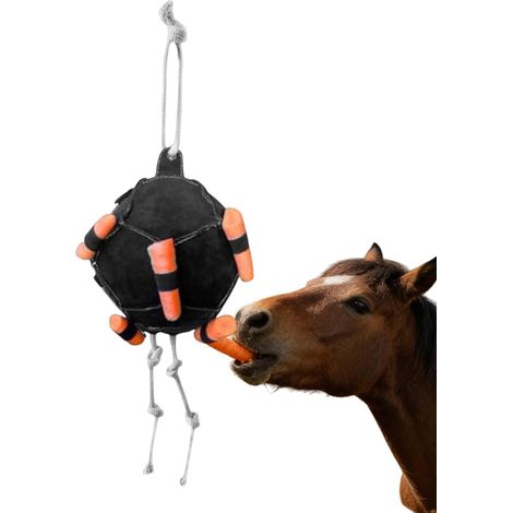 d'Écurie Distributeur Interactif De Carottes Drôle Anti-Ennui pour Chevaux Pour Lutte Contre l'Ennui Alimentation Entraînement Chèvres Bovins Chevaux Ferme (1/5)