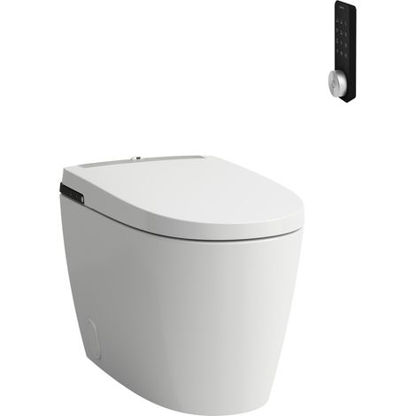 LAUFEN Cleanet Alvia WC douche, sans rebord, au sol, chasse deau