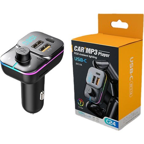 Chargeur multifonctionnel Bluetooth pour lecteur MP3 de voiture (1/5)