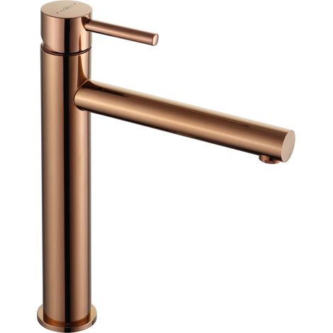 Mexen Elba hohe Waschtischarmatur, Rosa Gold - 74110-60 (1/2)