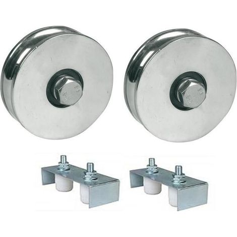 80mm R-groove wheel with 2 BB