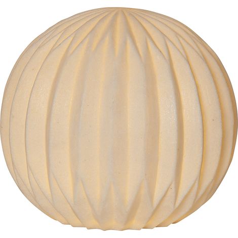 Star Trading Décoration Sandy, lumière décorative, boule lumineuse, blanc, grès, blanc chaud, Ø 30 cm (1/3)