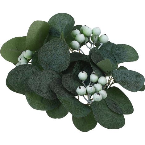Guirlande de bougies vertes, guirlande de bougies artificielles en forme de baies pour la décoration intérieure (1/5)