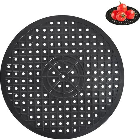 Tapis d'évier antidérapant en silicone, Très épais, découpable,design nid d'abeille – Protection évier cuisine, tapis fond évier – Idéal pour vaisselle, frui (Ronde) (1/5)