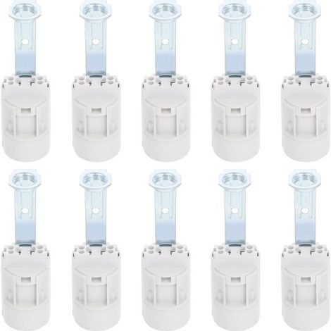 10 Pièces E14 Support Support De Lampe Base Réglable Lumière Prise De Lustre Ampoules Lumière Ampoule Titulaire Candélabre Douille Lumière Titulaire Support De Base De (1/5)