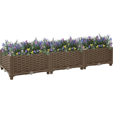 Hochbeet 120x40x23 cm Polypropylen