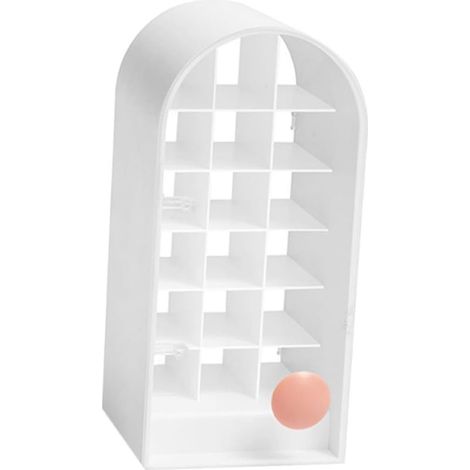 Organisateur de rangement pour rouges à lèvres et boîte de présentation cosmétique avec couvercle anti-poussière (1/5)