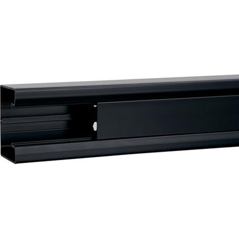 Hager – Goulotte appareillable queraz 85mm x 56mm x 2000mm – Enclipsage direct – PVC noir RAL 9011 – Compatible avec appareillage Gallery
