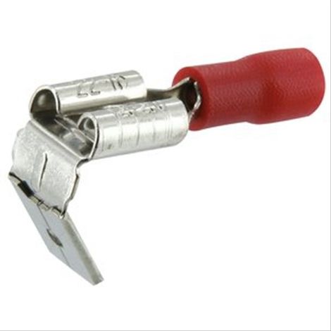 Fiche mixte MF pré-isolée rouge section 0,5 à 1,5mm² Ø6,35mm ext. vendu par 10