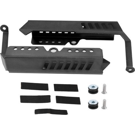 CNC machined aluminum radiator side guards, compatible with Yamaha MT09 FZ09 2013-2017, black (1/5)