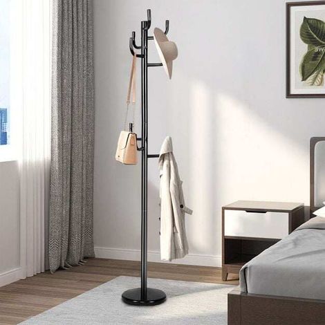 Modern Coat Stand Hanger with 8 Hooks for Home Office Entryway (1/5)