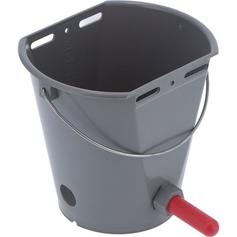 8-Liter-Futtereimer aus Kunststoff mit Anti-Reflux-Saugern für Kälber – Tierhaltungsausrüstung (1/5)